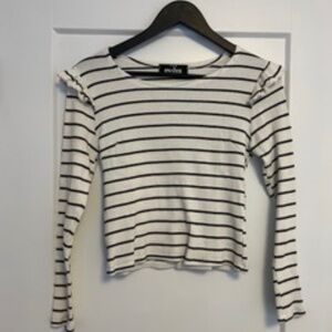 Long sleeve striped top